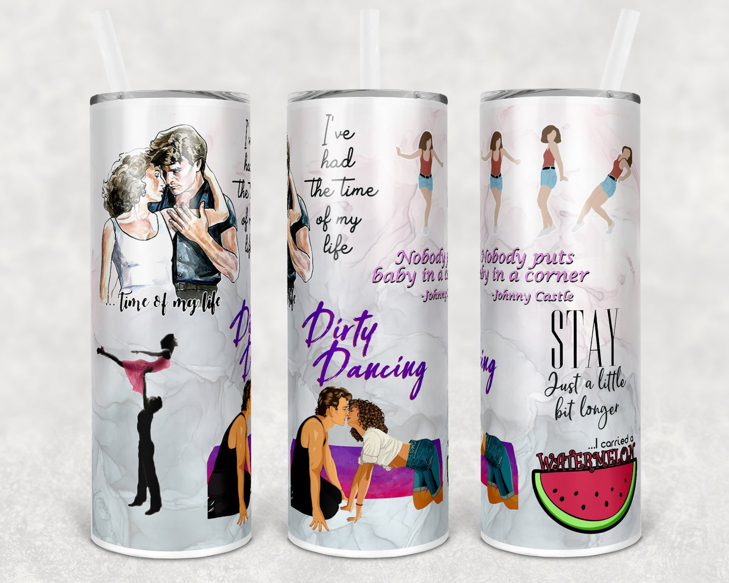 Dirty Dancing 20 Oz Skinny Tumbler