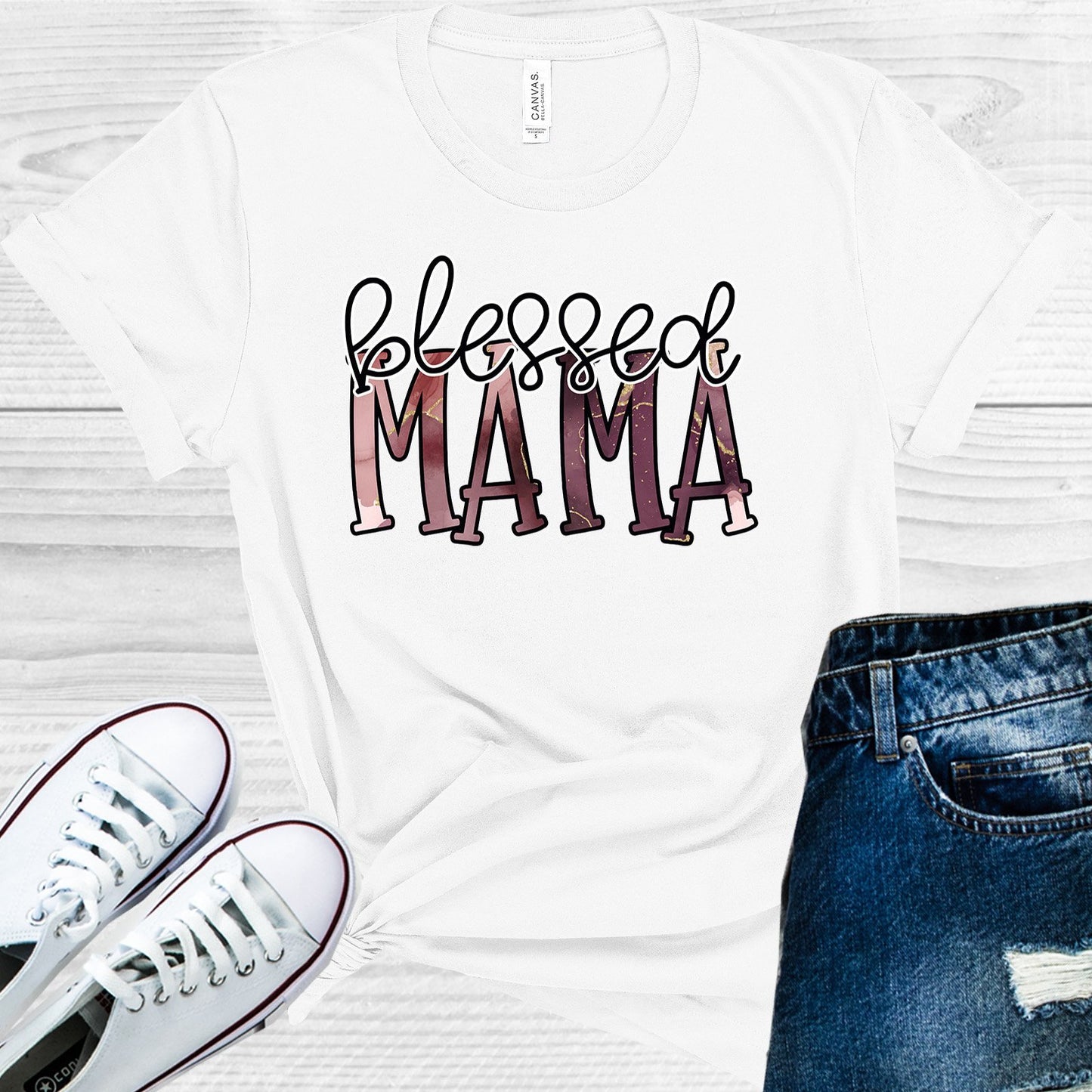 Blessed Mama Graphic Tee Graphic Tee