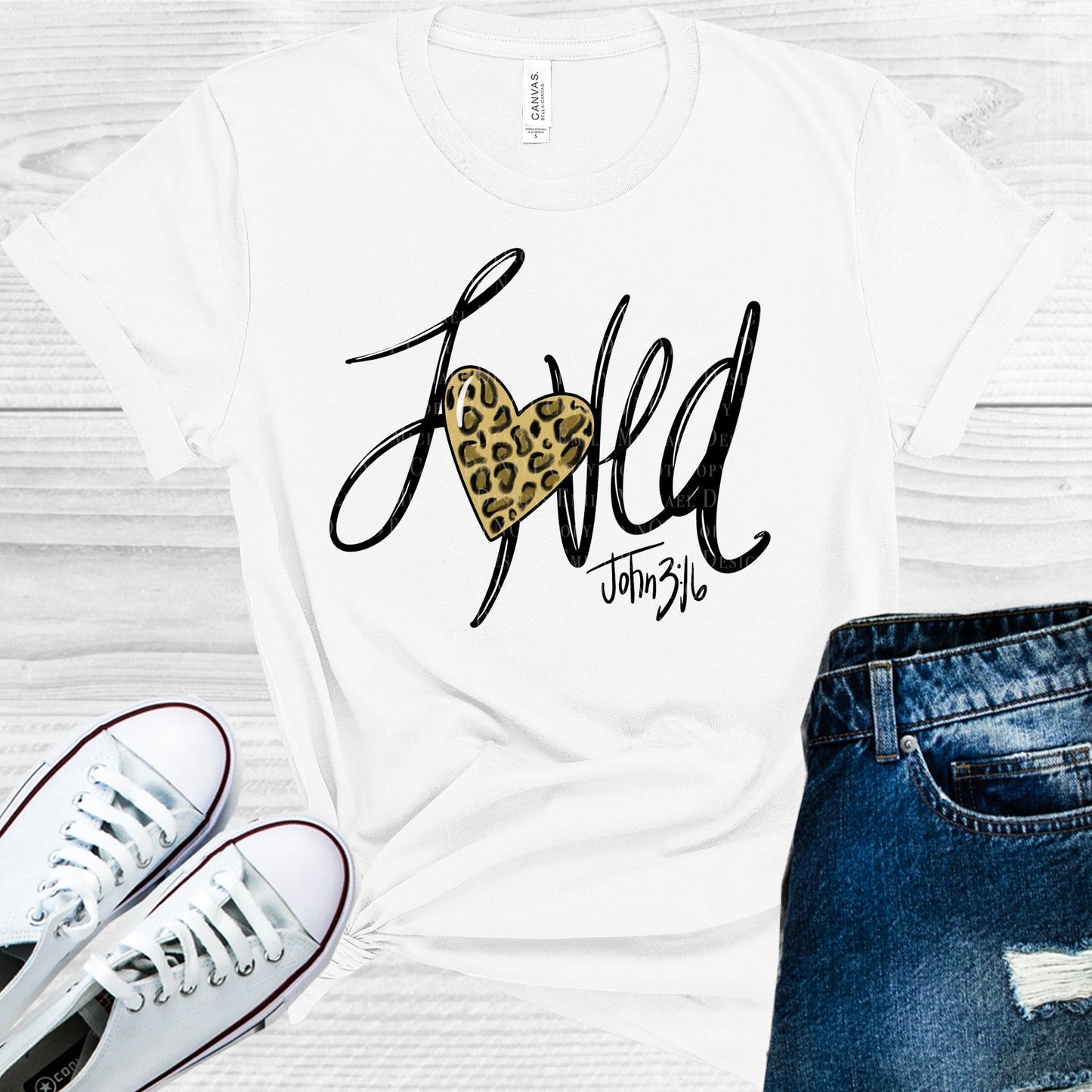 Loved John 3:16 Graphic Tee Graphic Tee