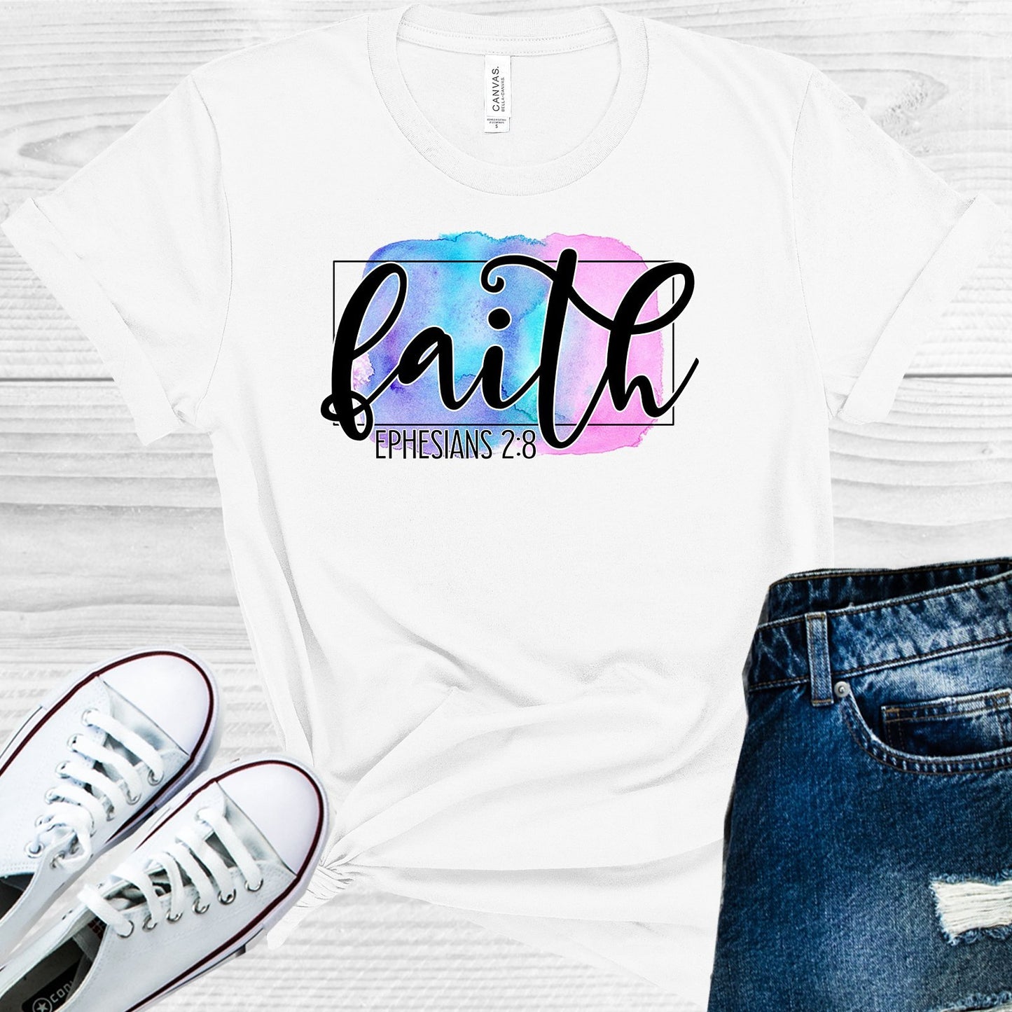Faith Ephesians 2:8 Graphic Tee Graphic Tee