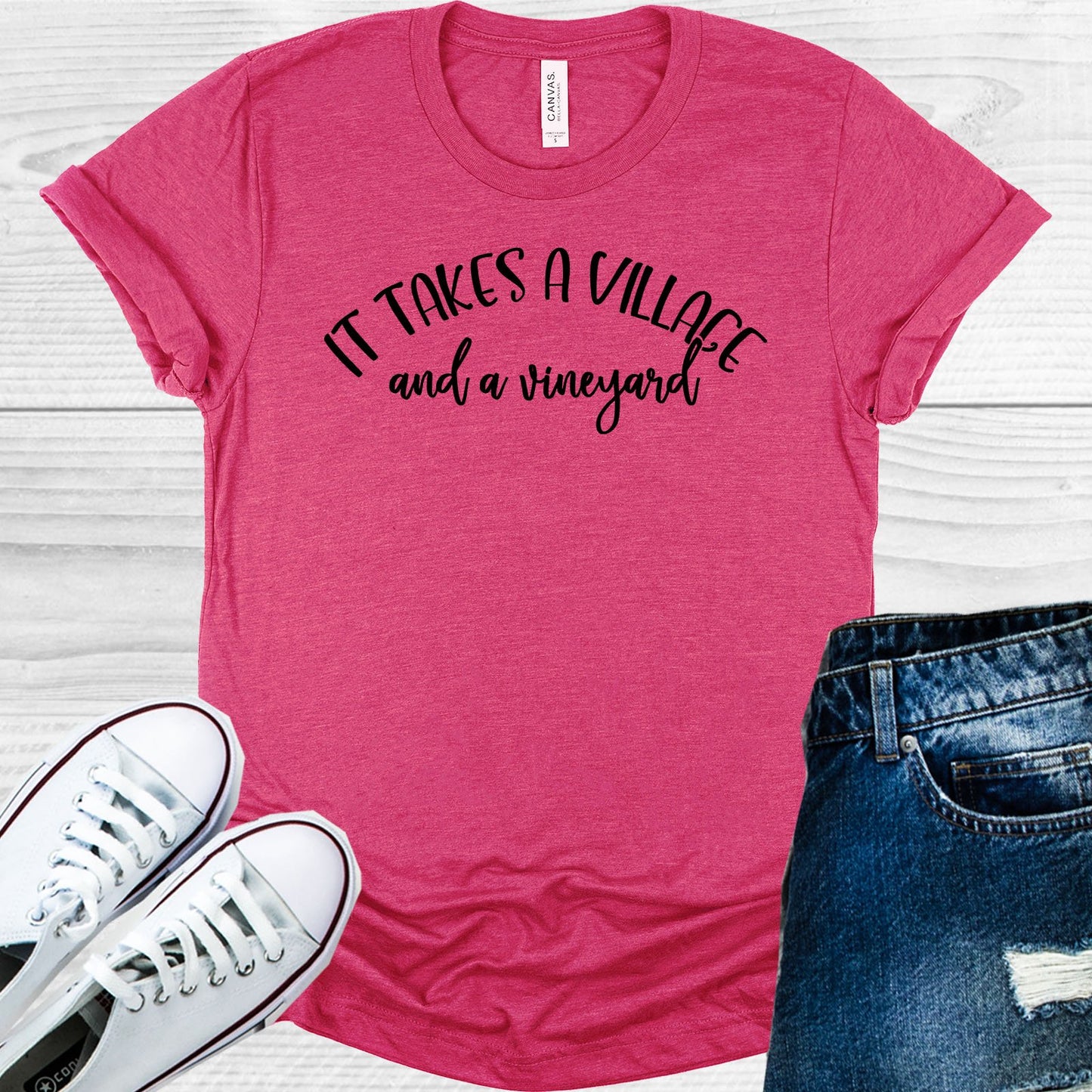 It Takes A Village And Vineyard Graphic Tee Graphic Tee