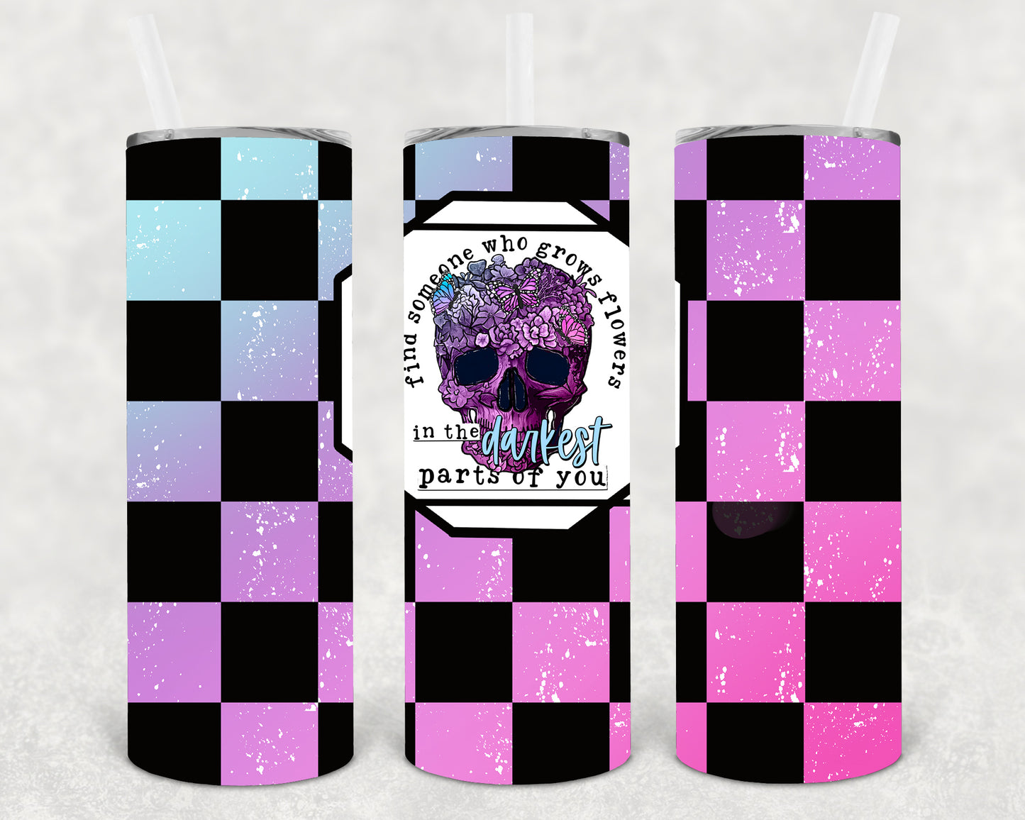 Find Someone Who Grows Flowers 20 oz Skinny Tumbler