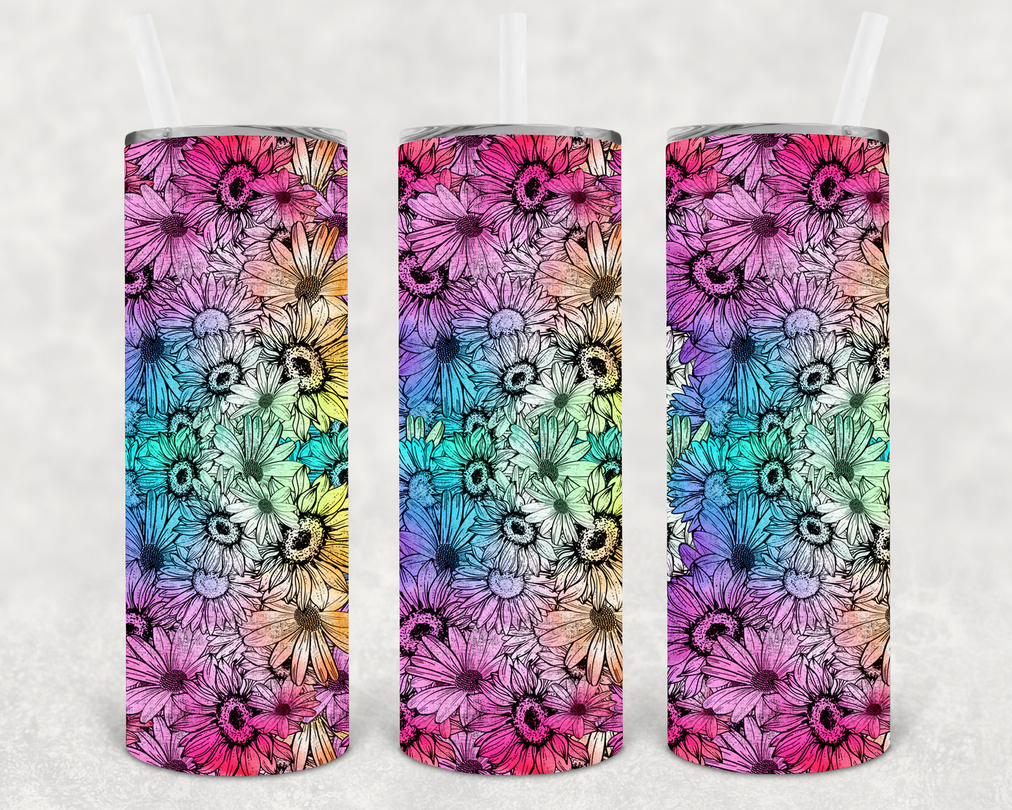 Floral 20 oz Skinny Tumbler