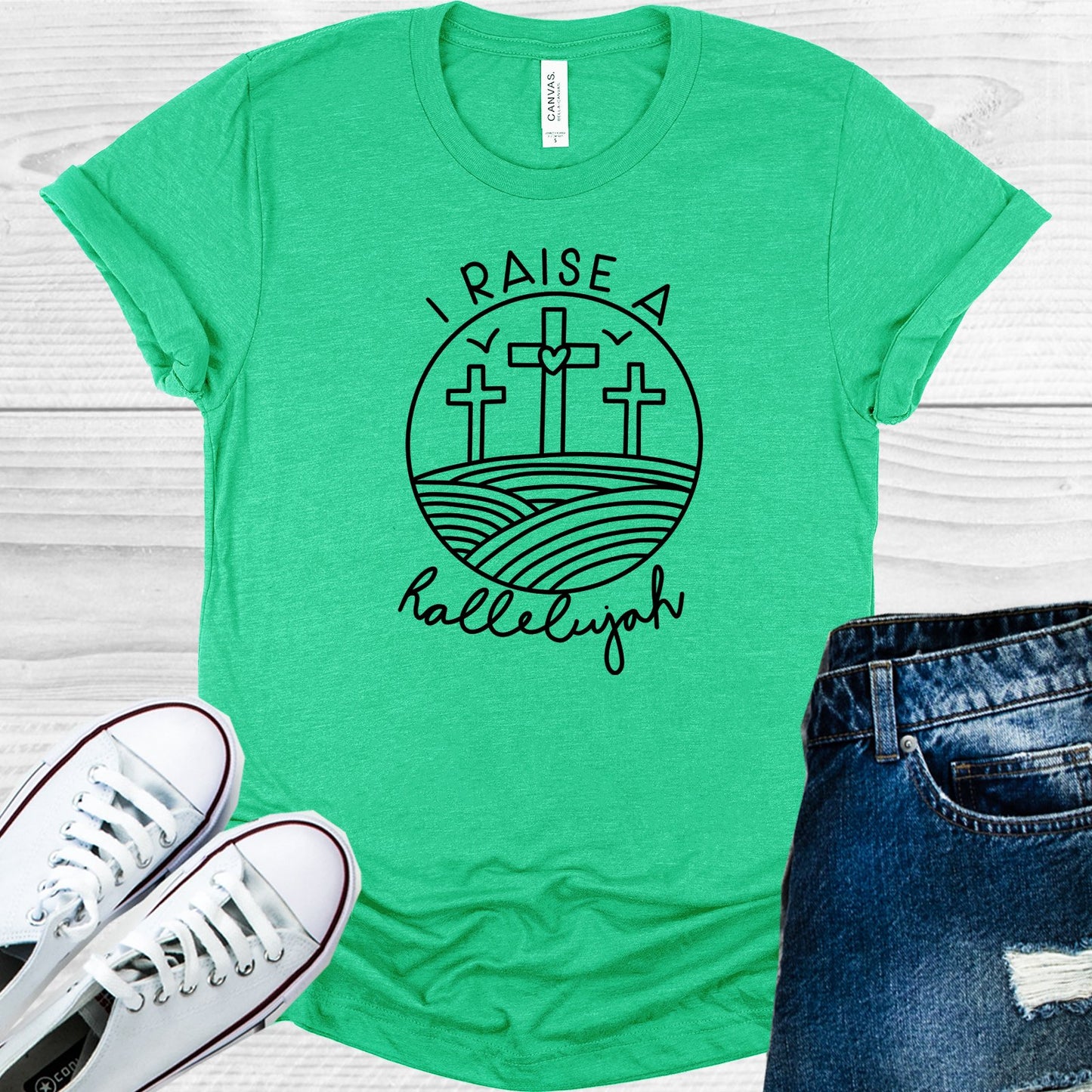 I Raise A Hallelujah Graphic Tee Graphic Tee