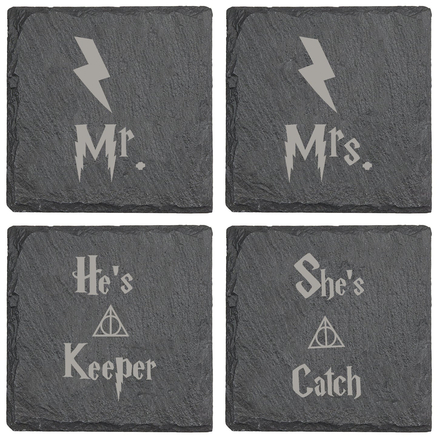 Harry Potter Hes A Keeper Slate Coaster