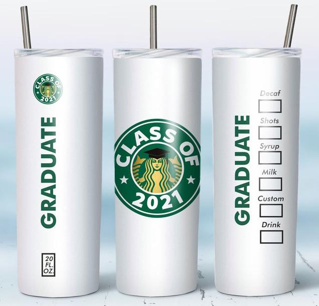 Class Of 2021 Graduate 20 Oz Skinny Tumbler