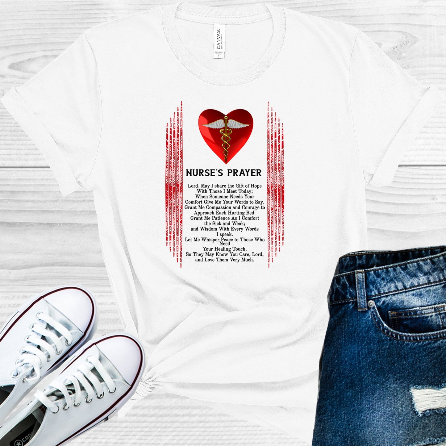 Nursess Prayer Graphic Tee Graphic Tee