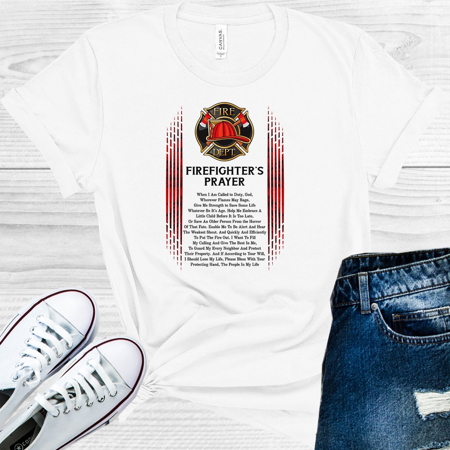 Firefighters Prayer Graphic Tee Graphic Tee