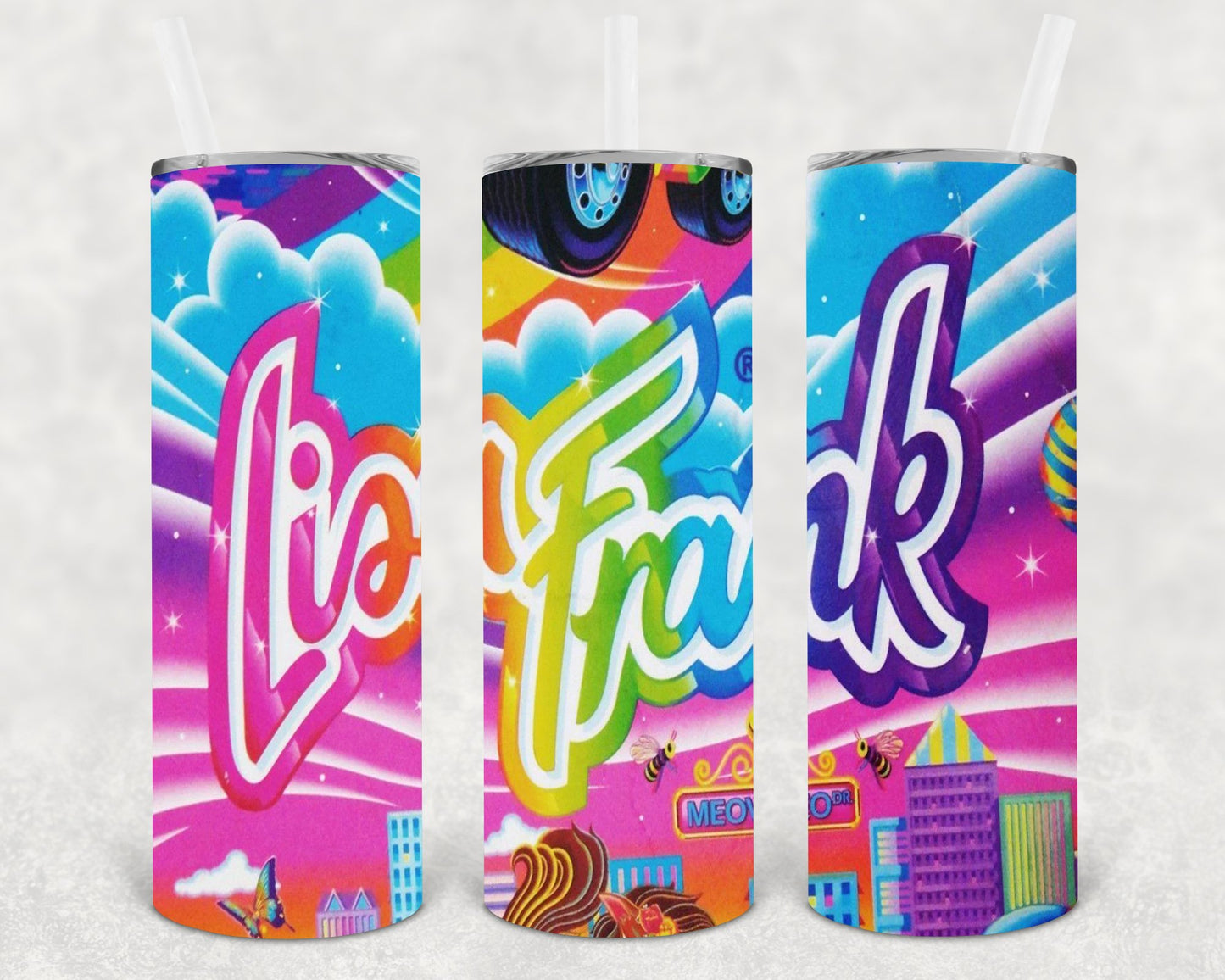 Lisa Frank 20 Oz Skinny Tumbler