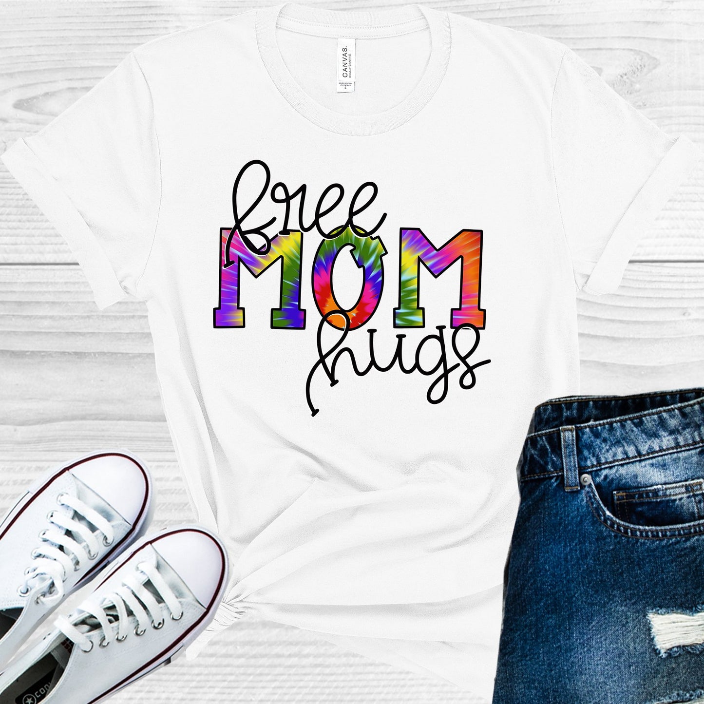 Free Mom Hugs Graphic Tee Graphic Tee