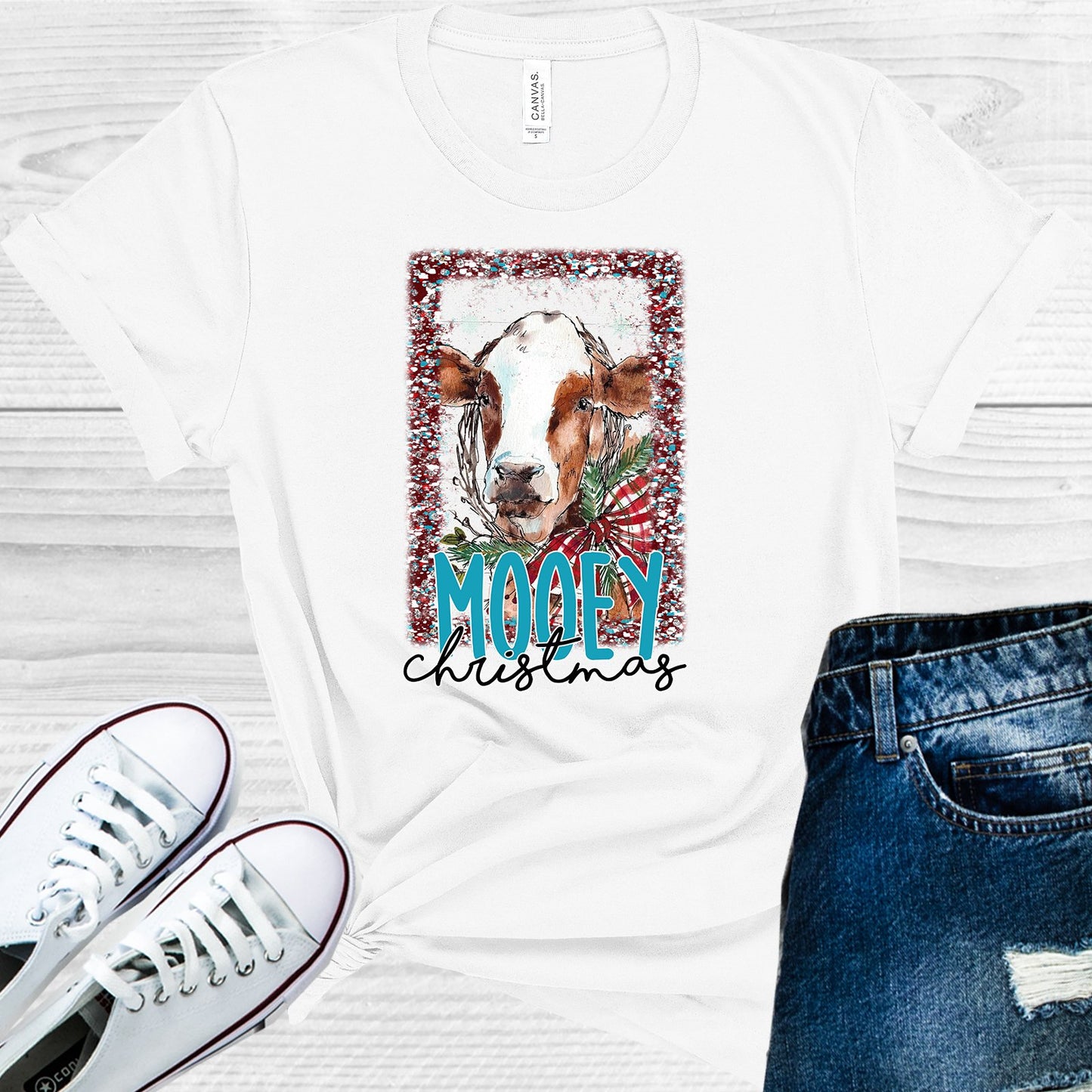 Mooey Christmas Graphic Tee Graphic Tee