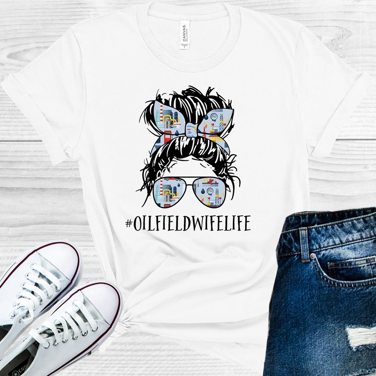 Oilfield Wife Life #oilfieldwifelife Graphic Tee Graphic Tee