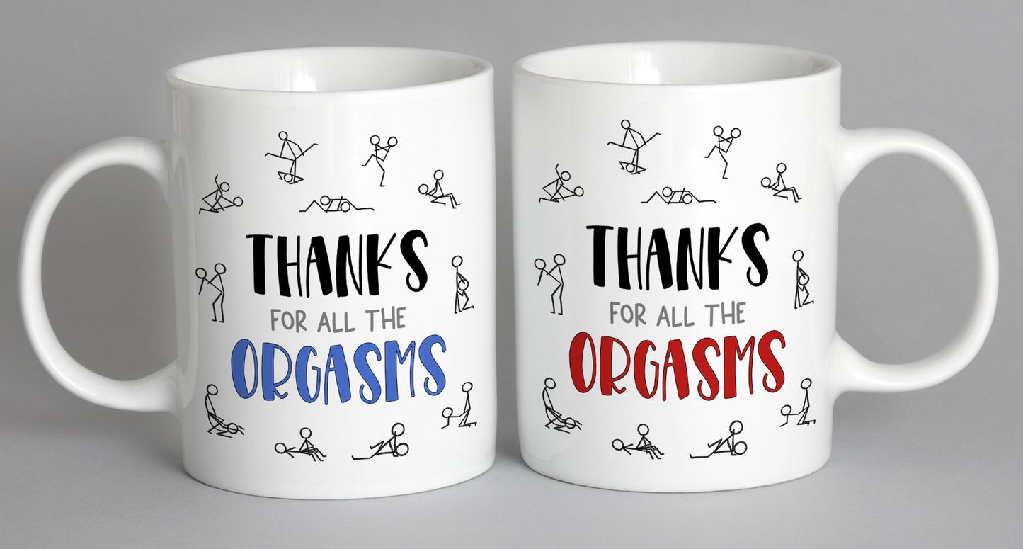 Thanks For All The Orgasms (Black/red Version) Mug Coffee