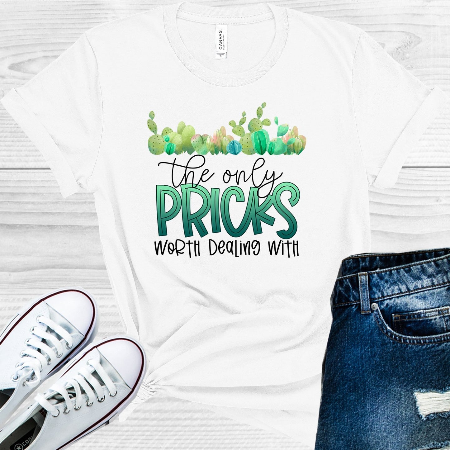 The Only Pricks Worth Dealing With Graphic Tee Graphic Tee