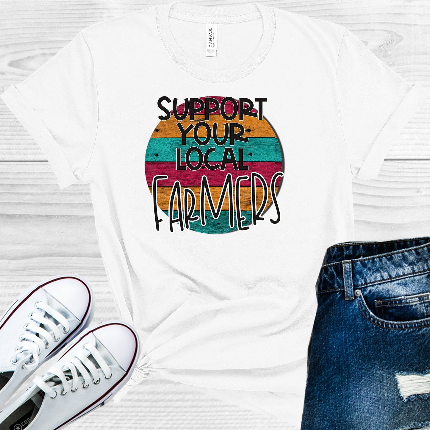 Support Your Local Farmers Graphic Tee Graphic Tee