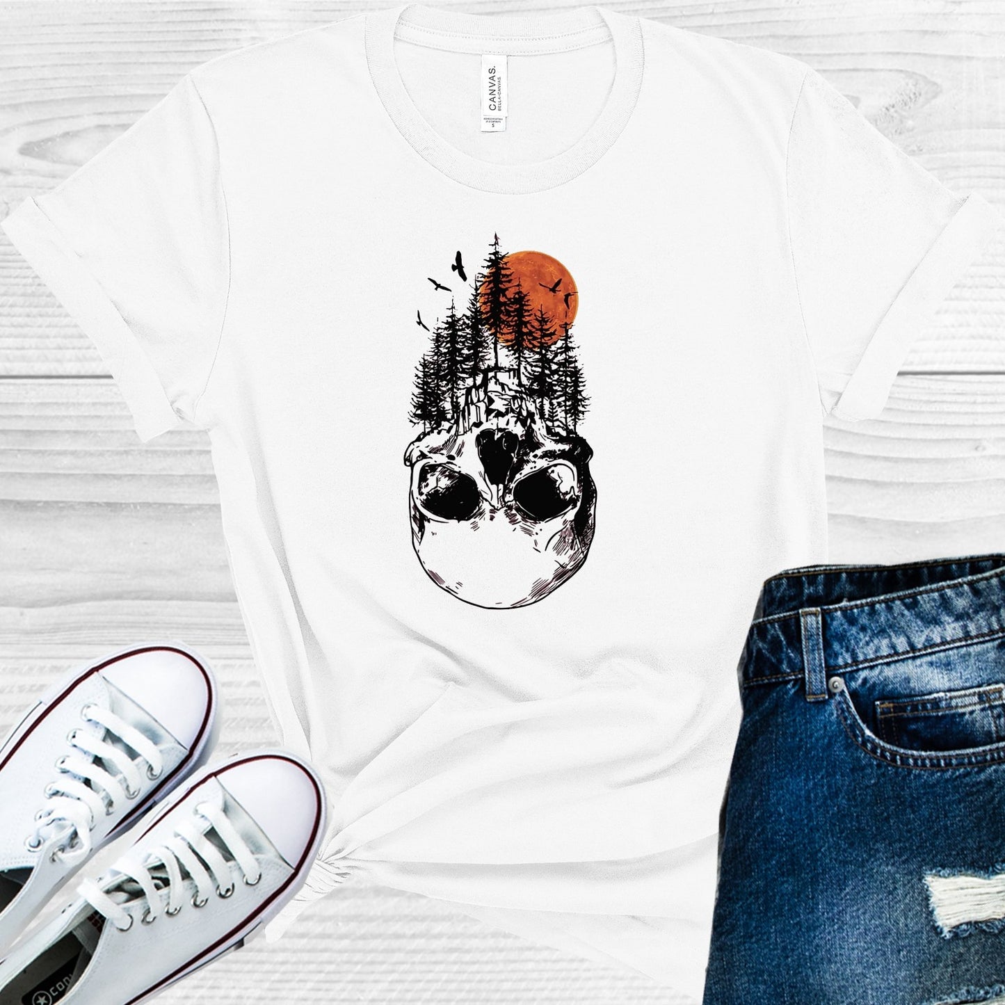 Skull Mountain Graphic Tee Graphic Tee