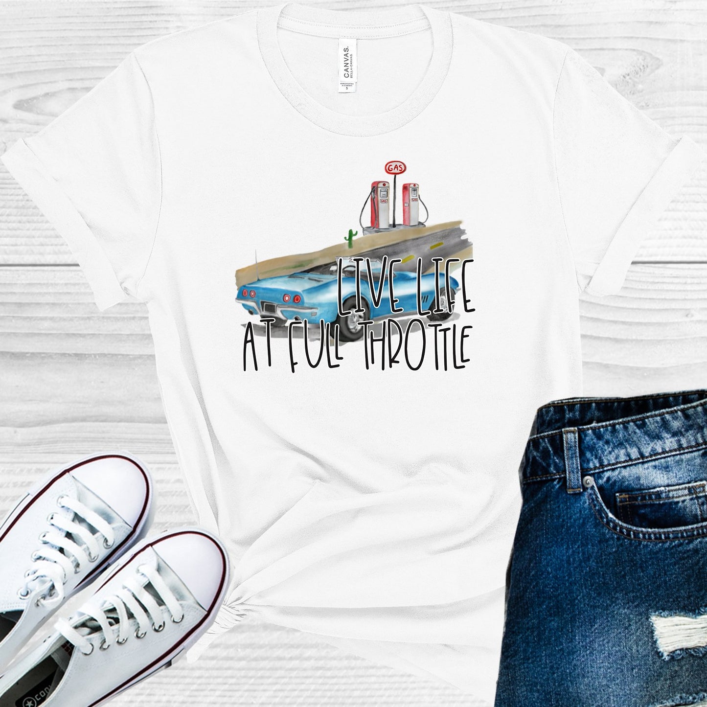 Live Life At Full Throttle Graphic Tee Graphic Tee