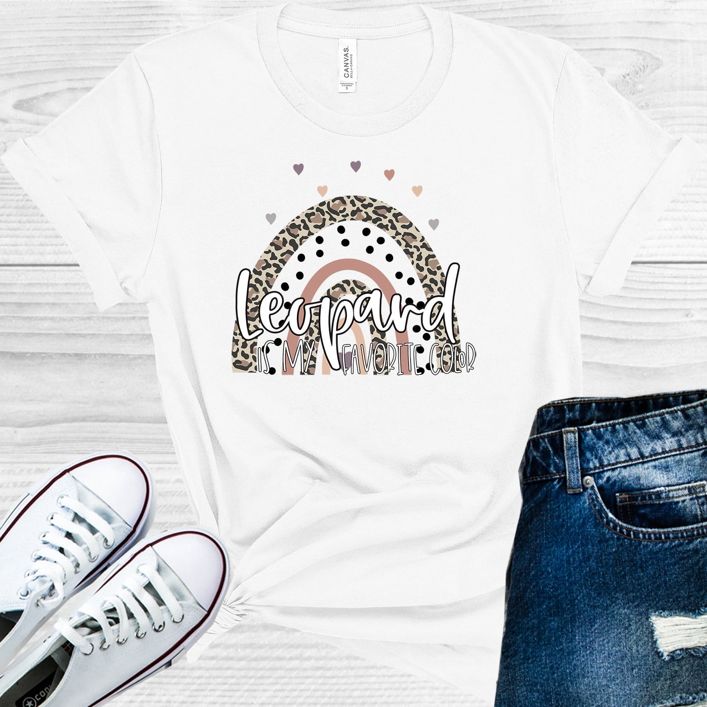 Leopard Is My Favorite Color Graphic Tee Graphic Tee