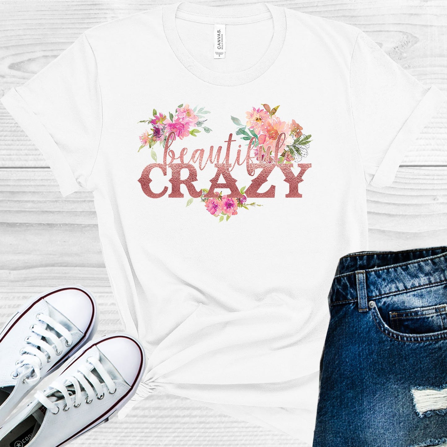 Beautiful Crazy Graphic Tee Graphic Tee