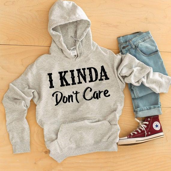 I Kinda Dont Care Graphic Tee Graphic Tee