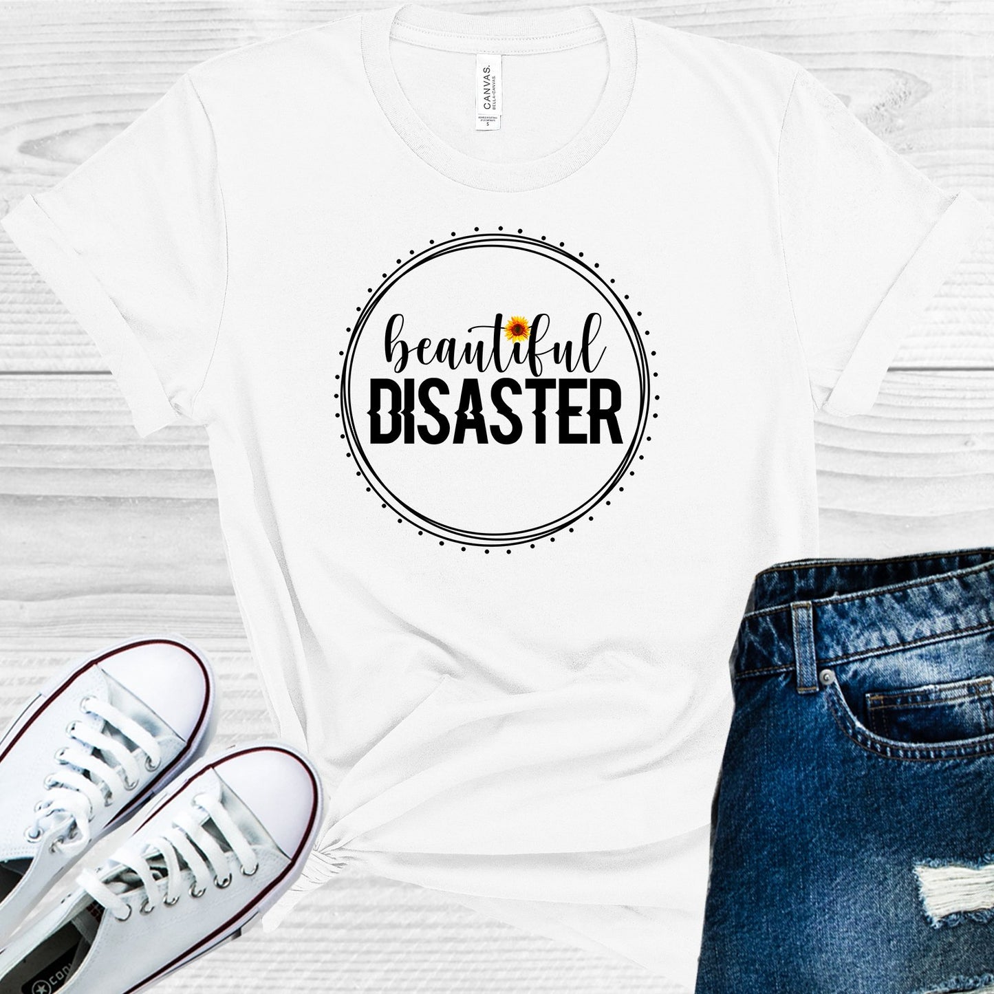Beautiful Disaster Graphic Tee Graphic Tee