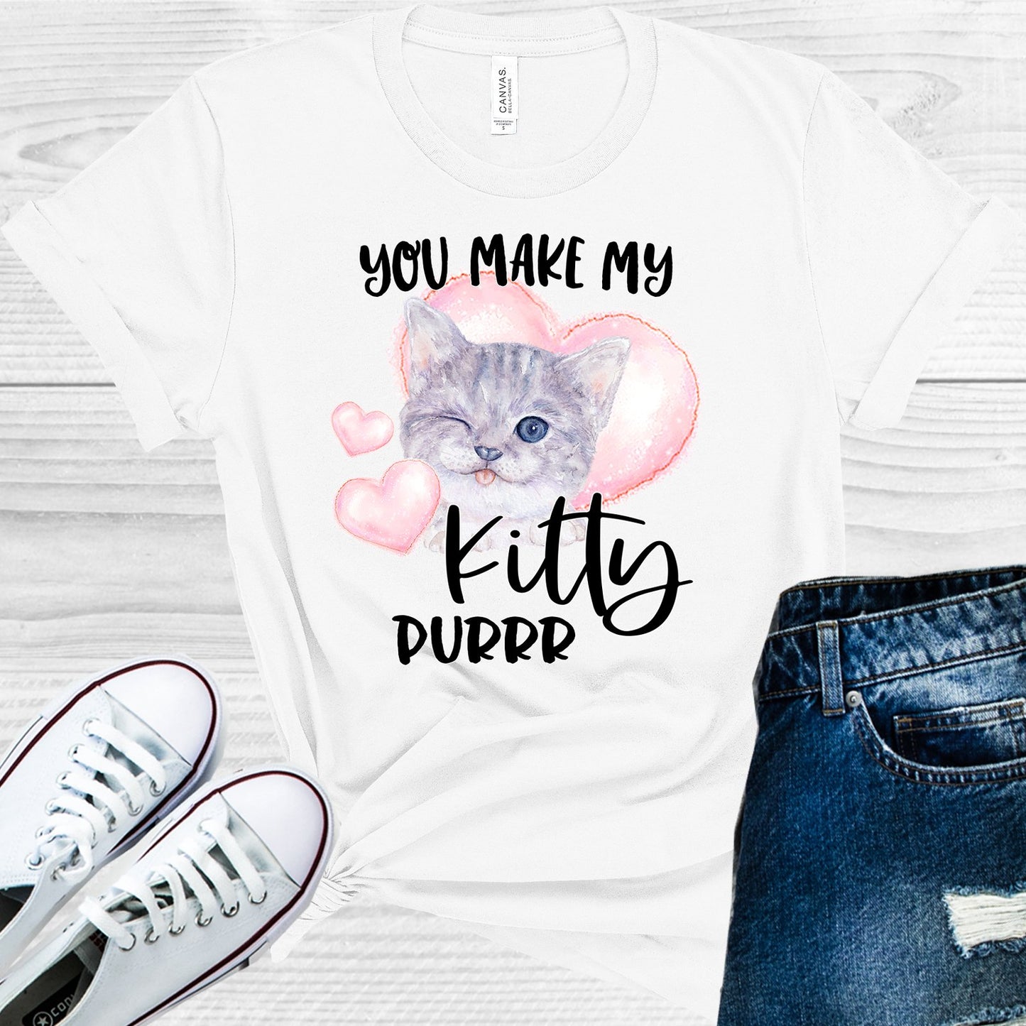 You Make My Kitty Purr Graphic Tee Graphic Tee