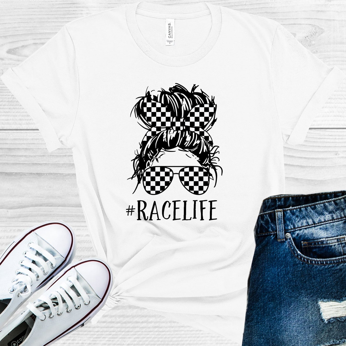 Race Life #racelife Graphic Tee Graphic Tee