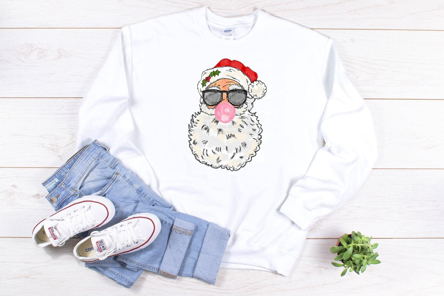Santa Graphic Tee Graphic Tee