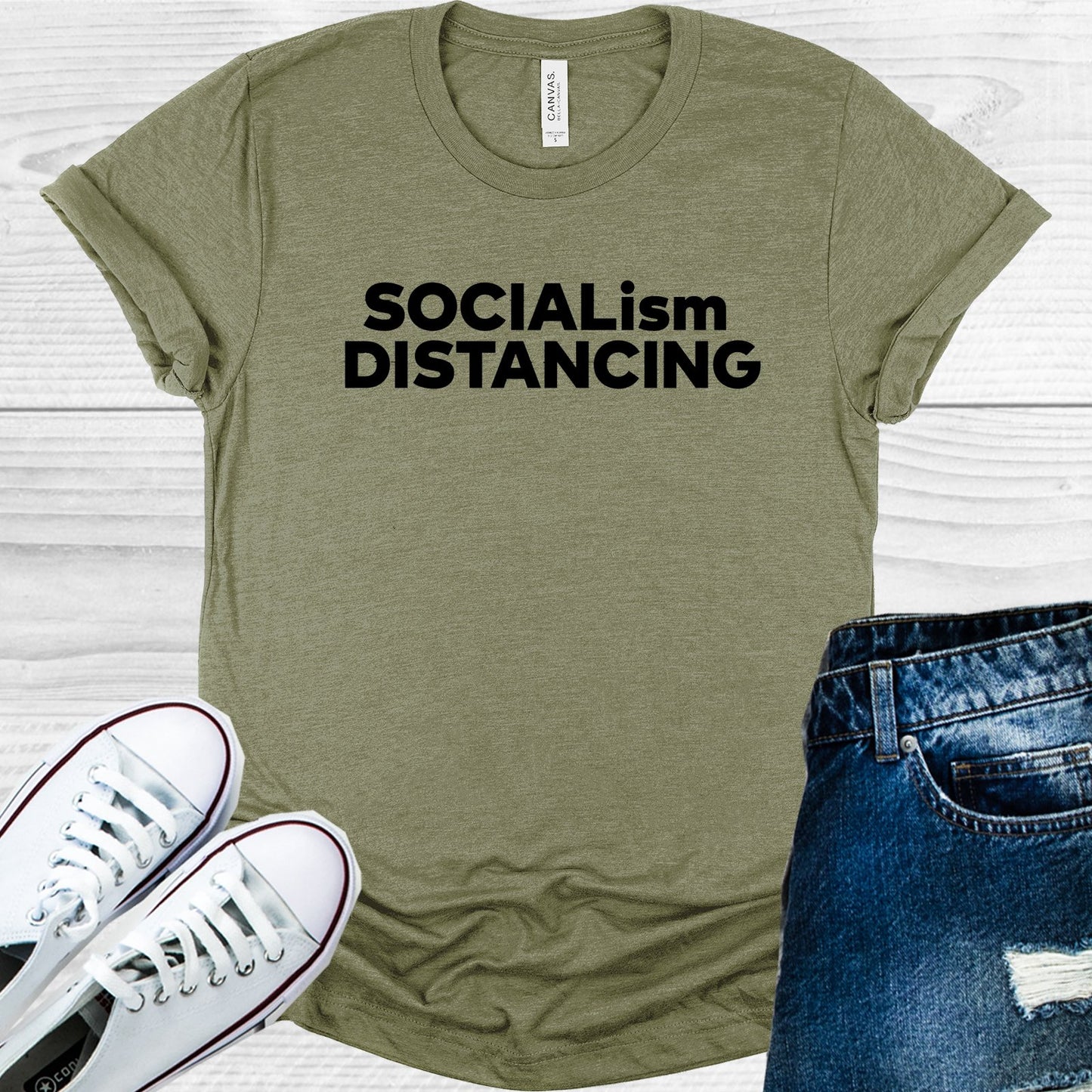 Socialism Distancing Graphic Tee Graphic Tee