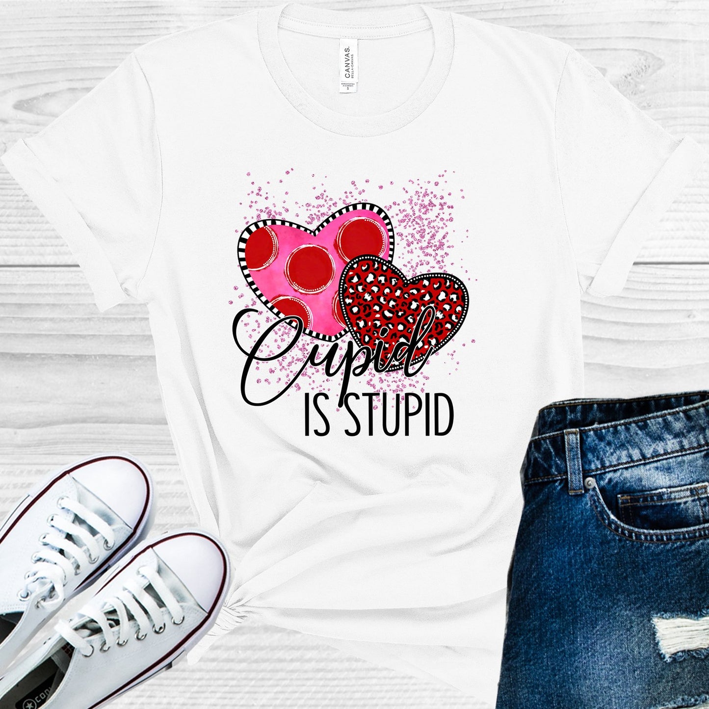 Cupid Is Stupid Graphic Tee Graphic Tee