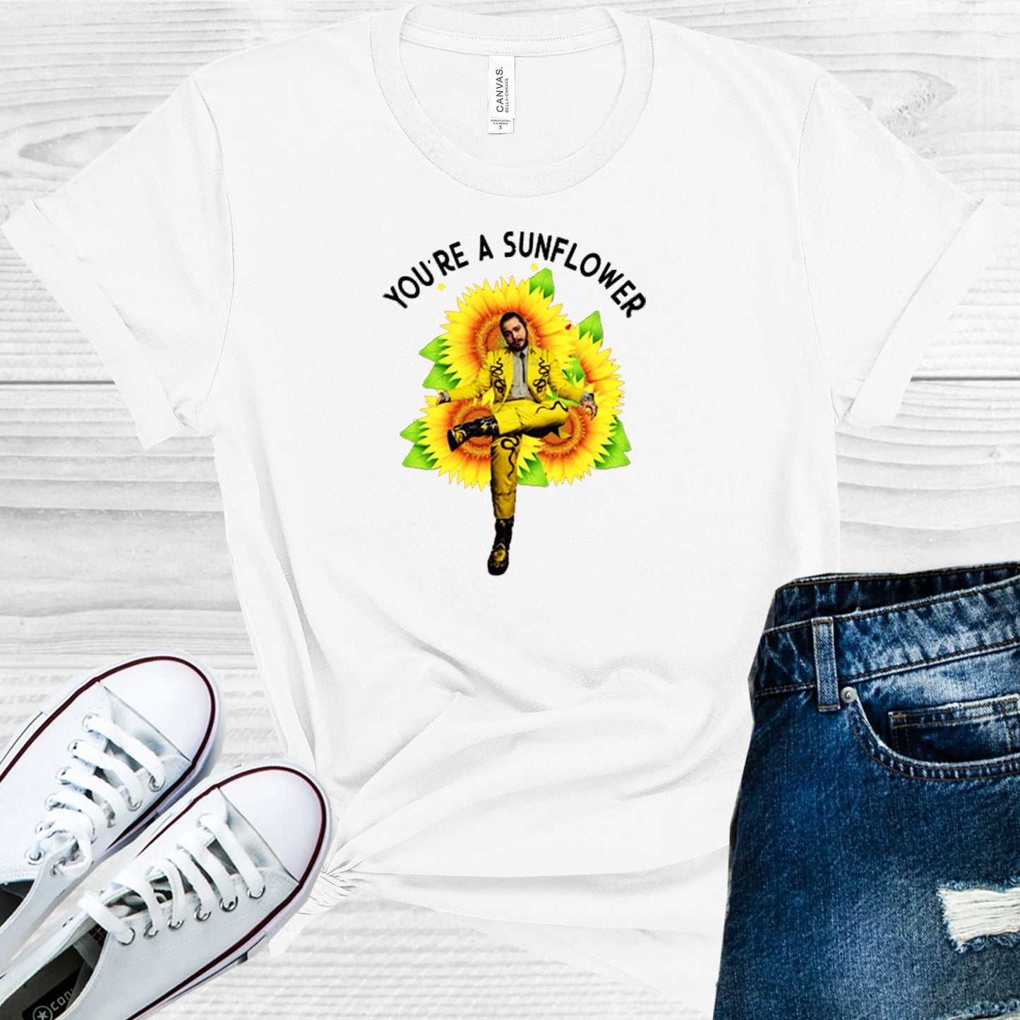 Post Malone Youre A Sunflower Graphic Tee Graphic Tee
