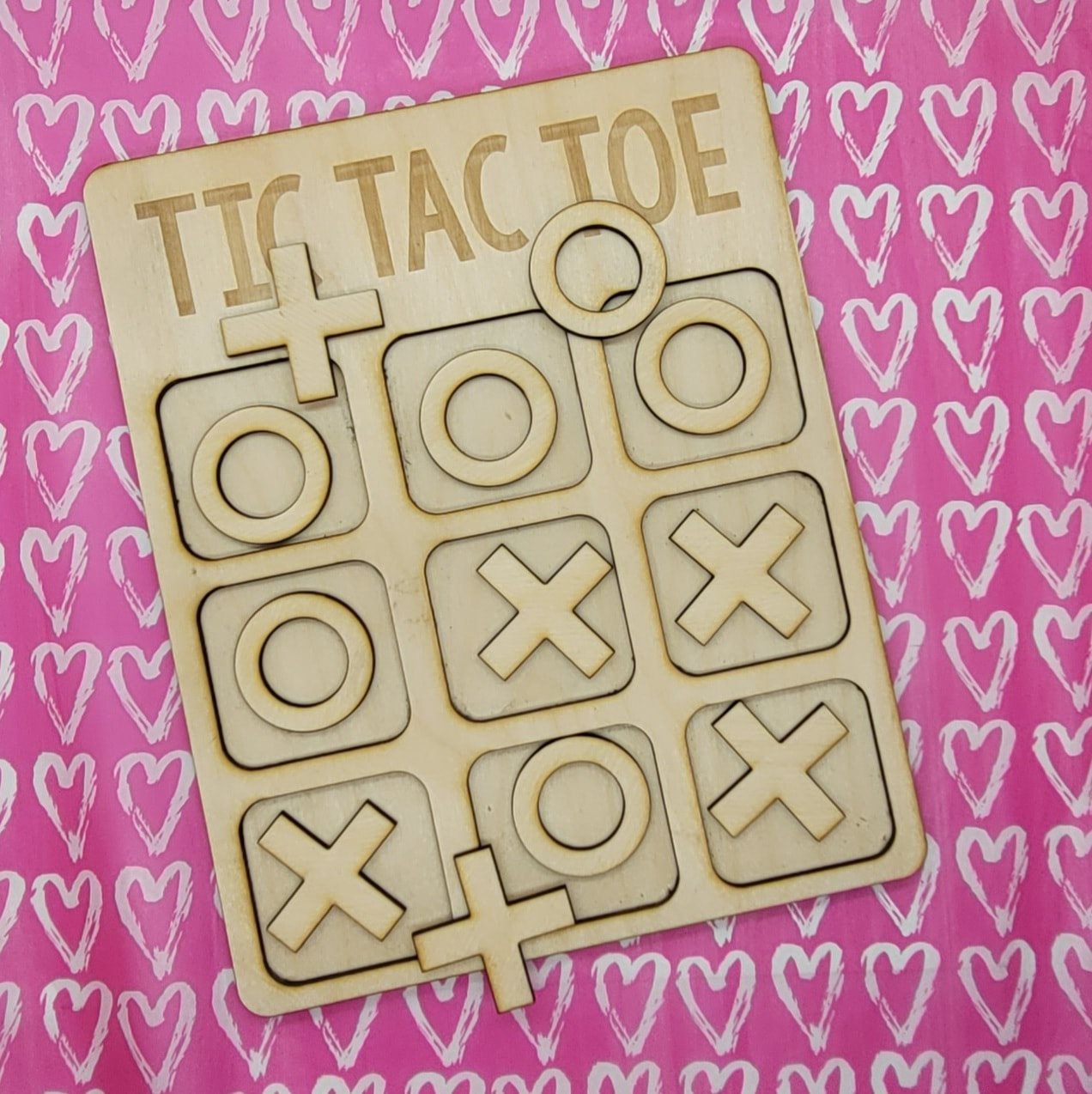Tic Tac Toe Board Wood