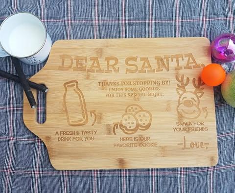 Engraved Santa Tray Cutting Board