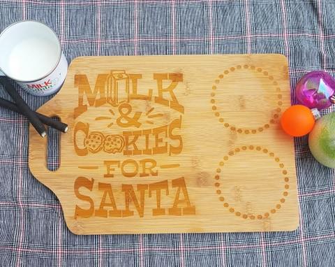 Engraved Santa Tray Cutting Board