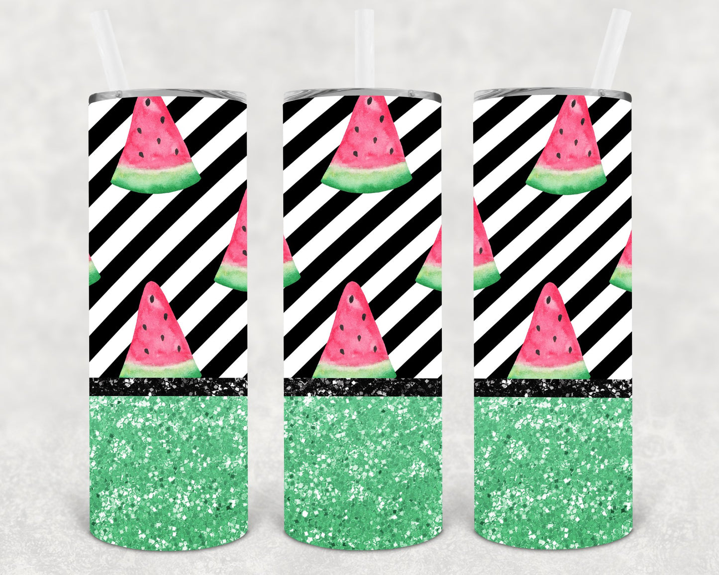 Watermelon 20 Oz Skinny Tumbler