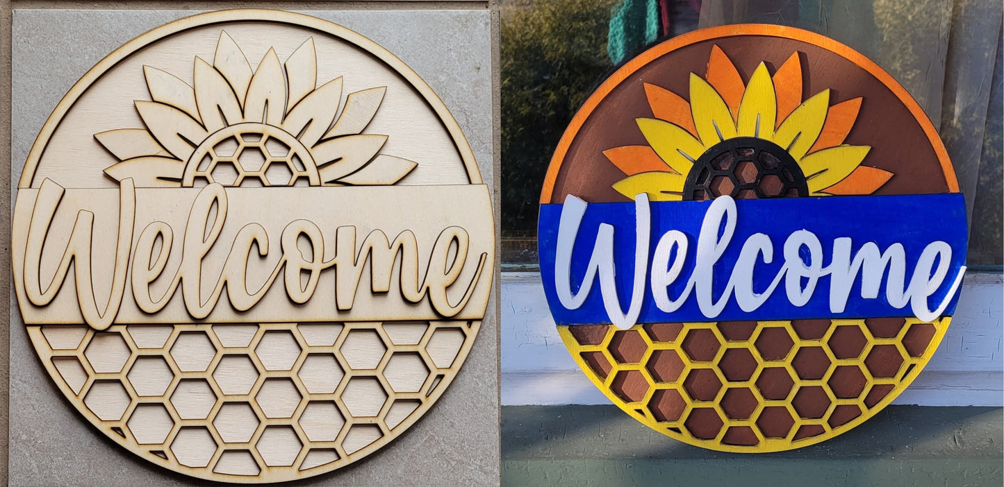 Diy Welcome Door Hanger Wall Hanging