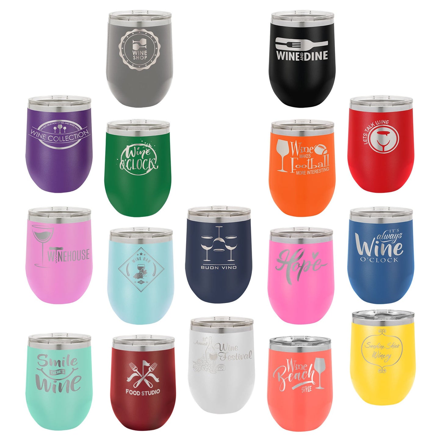 Custom 12 Oz Polar Camel Wine Tumbler