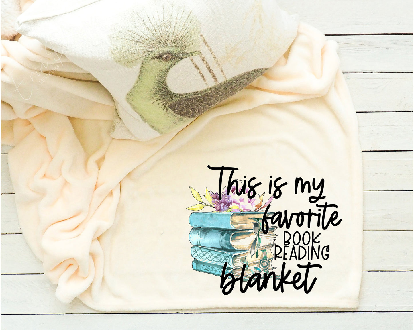 This is My Favorite Book Reading Blanket Fleece Throw
