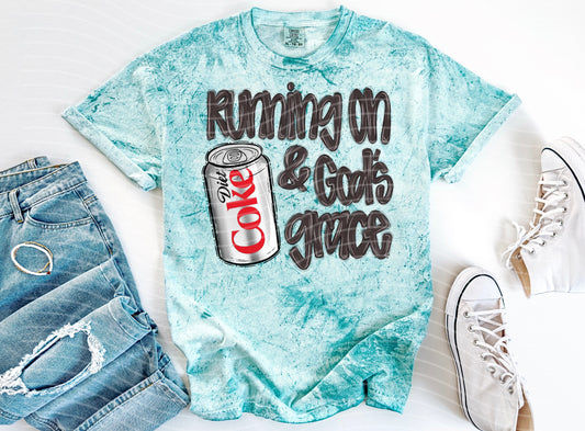 Running on Diet Coke & God's Grace Graphic Tee