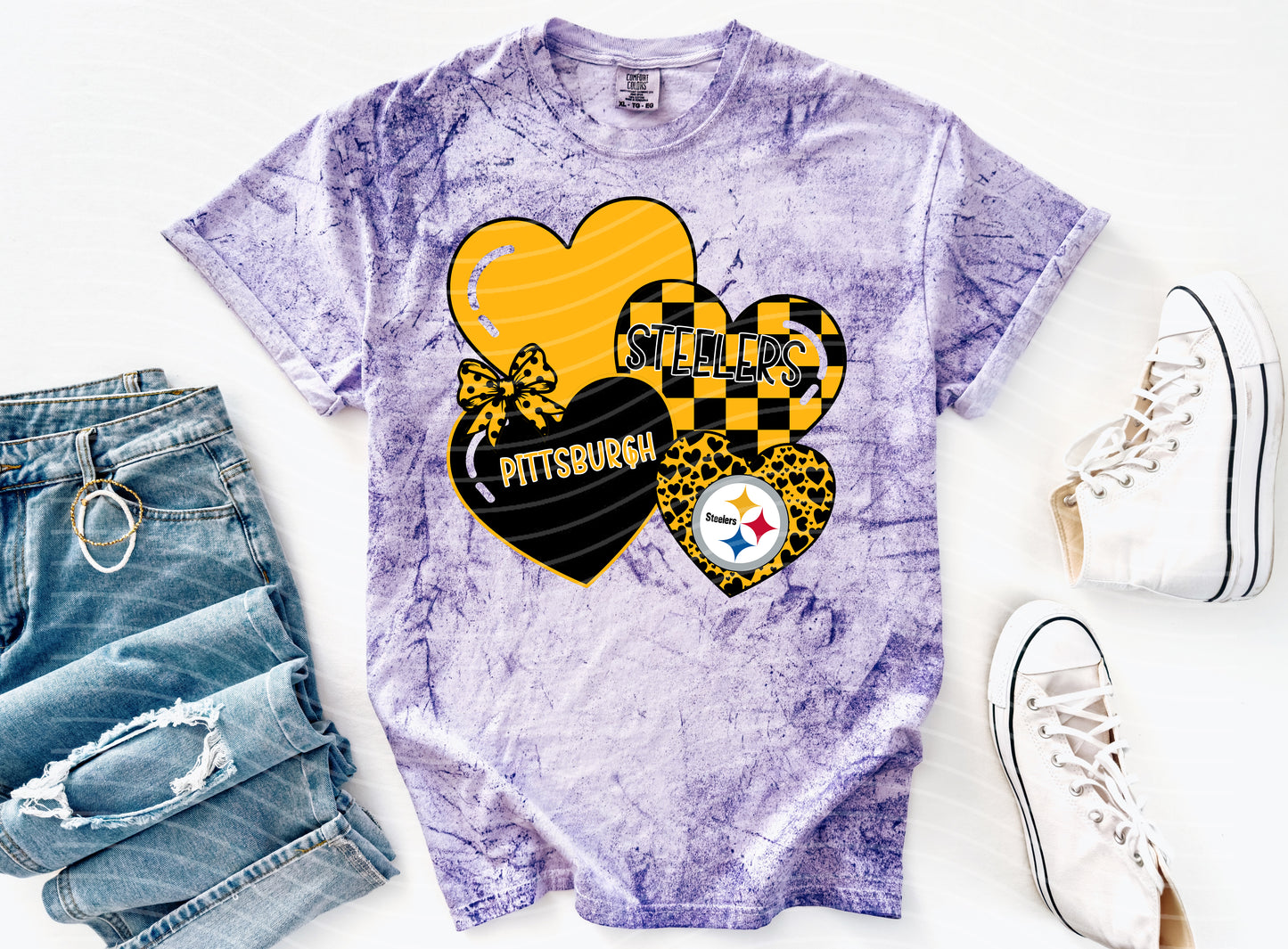 Steelers Hearts Graphic Tee