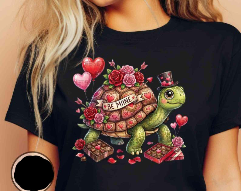 Be Mine Turtle Graphic Tee