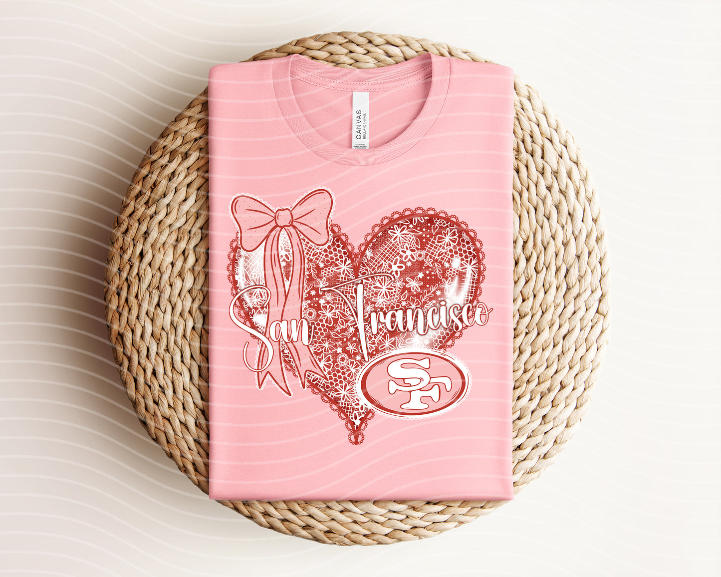 Lace Heart 49ers Graphic Tee