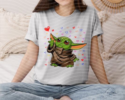 Hearts Alien Graphic Tee