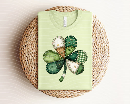 Patchwork Clover Graphic Tee