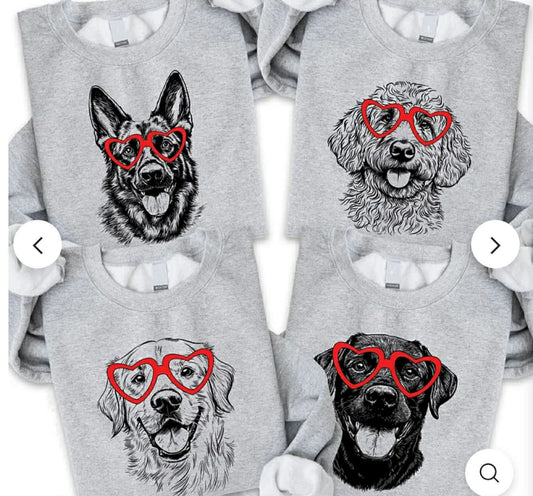 Valentine Dogs Graphic Tee