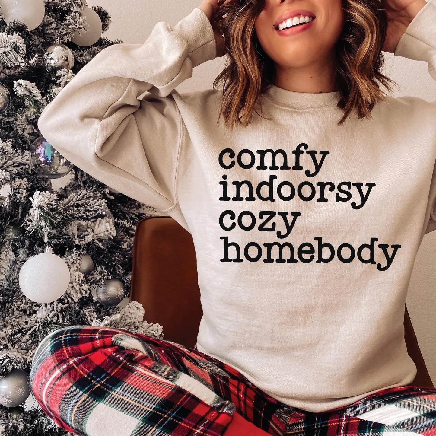 Comfy Indoorsy Cozy Homebody Graphic Tee