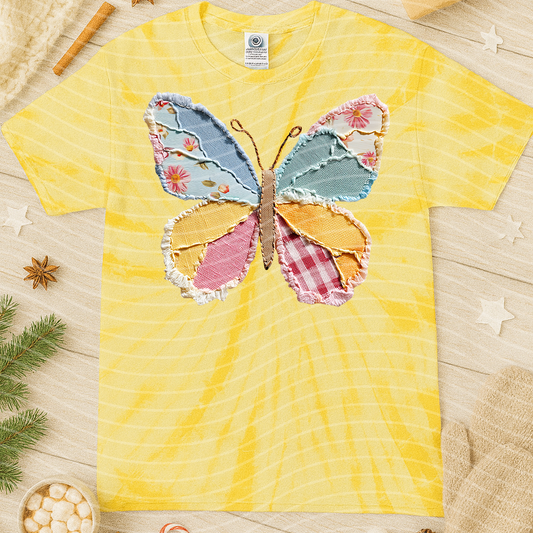 Patchwork Butterfly Graphic Tee