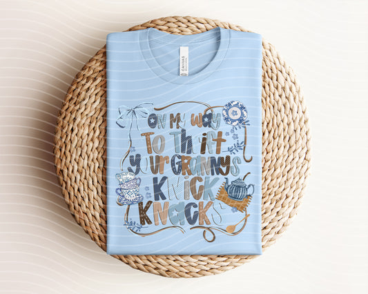 On My Way to Thrift Your Granny's Knick Knacks Graphic Tee