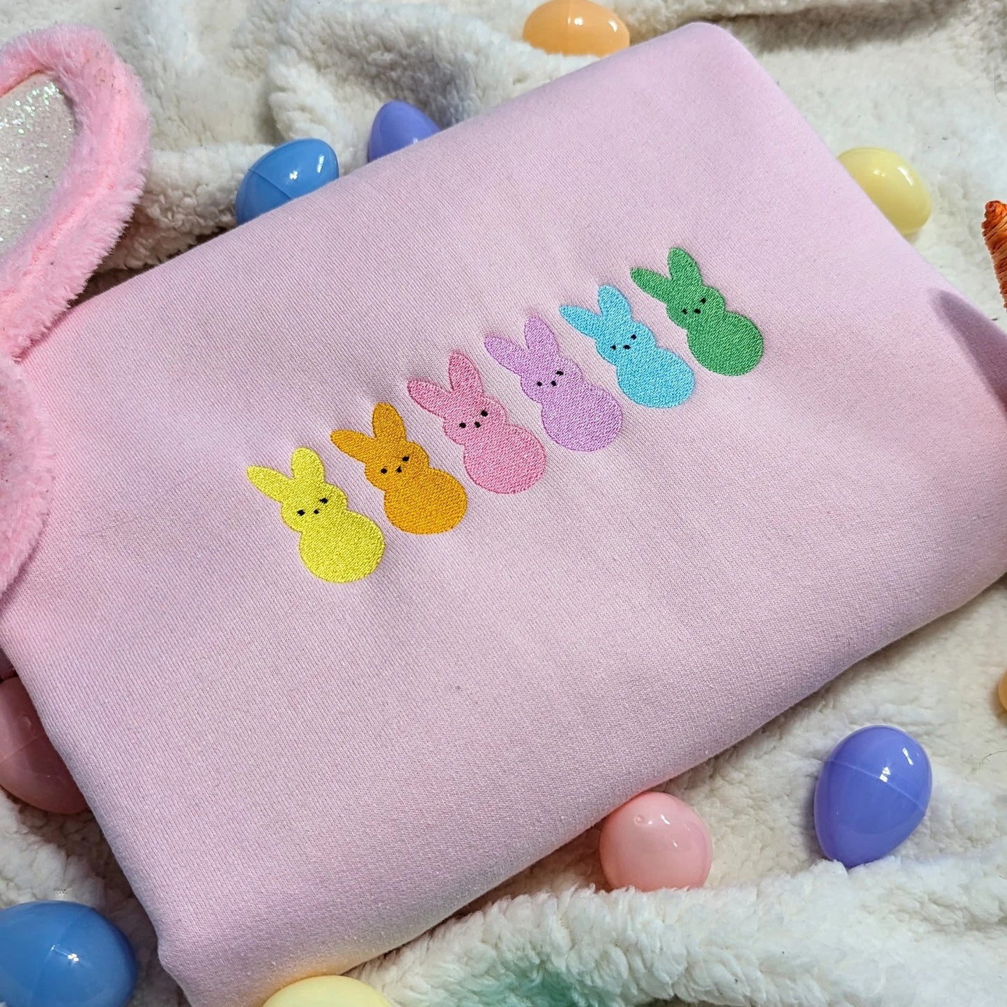 Peep Bunnies Embroidered Shirt