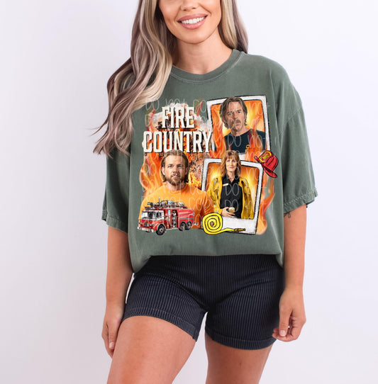 Fire Country Polaroid Graphic Tee